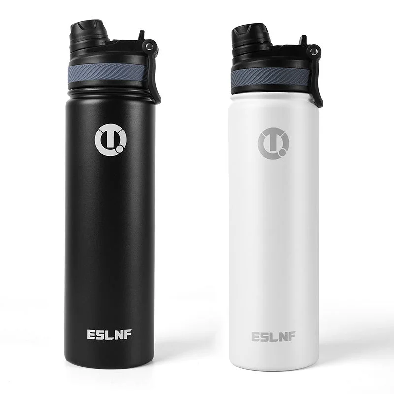 AliExpress NONE 650ml insulated cycling water bottle, vacuum stainless steel reusable water bottle, double-wall straw thermos cup