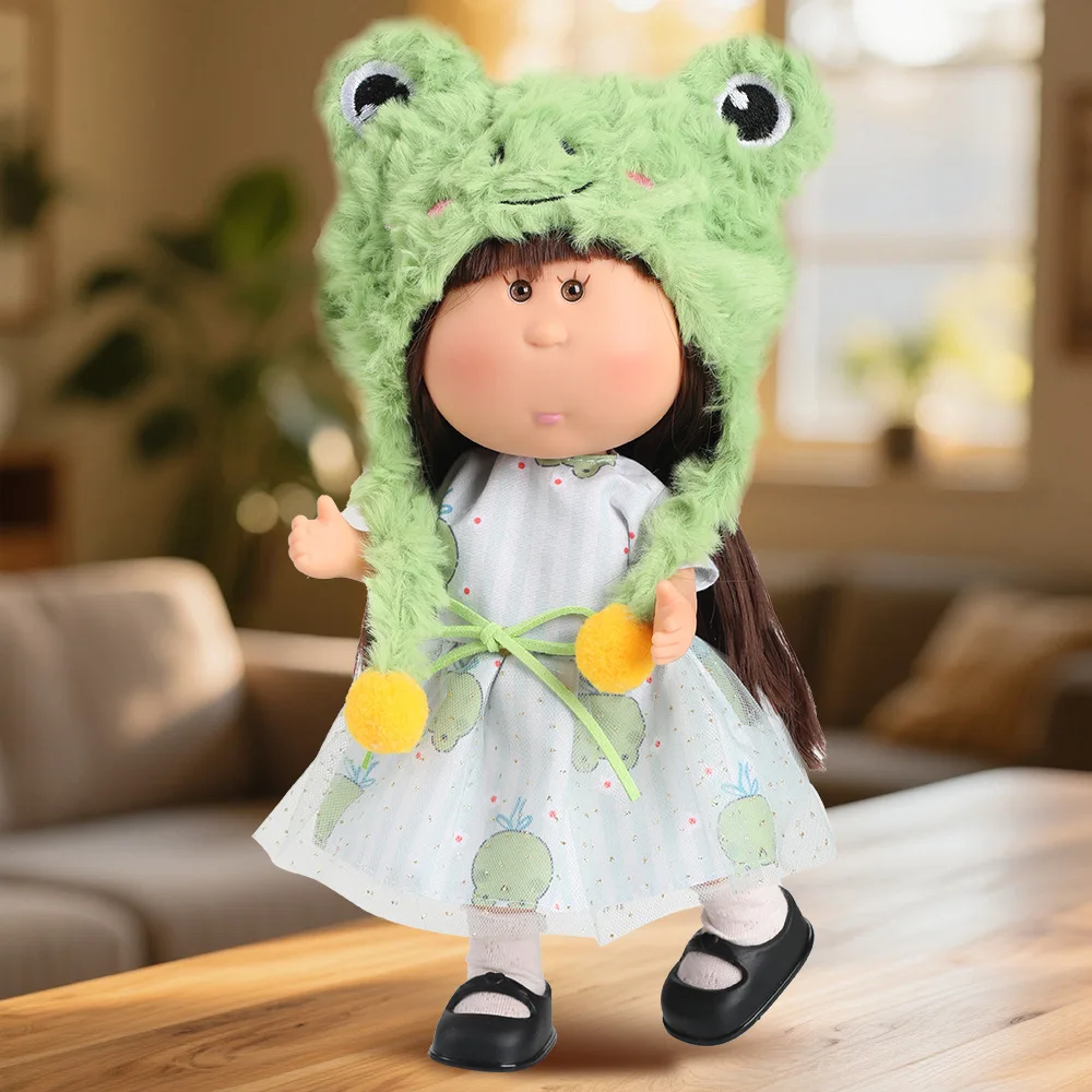 24cm Spanish Potato Mia Doll Outfit  BJD Doll Dress‑up Set Cute Replaceable Sweater, Hat Skirt & Accessories DIY Kids Play Gift
