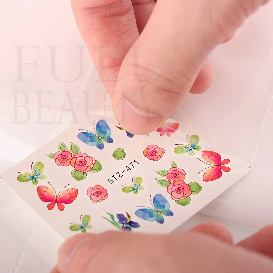 120 Slots Storage Booklet For Small Water Nails Stickers Big Capacity Empty Sliders Book Decals Display Holder Album Tool NTTZB