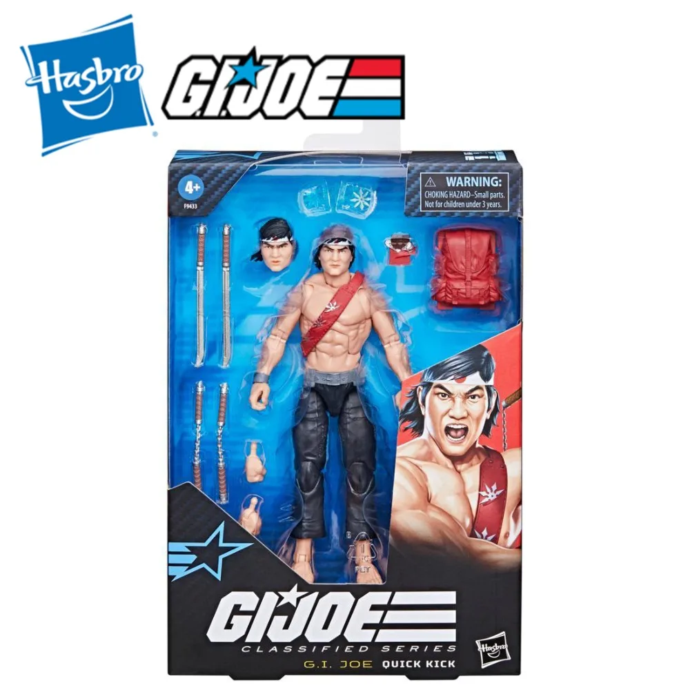 Original Hasbro G.I. Joe Classified Series Cobra #116 Quick Kick 6inch Action Figure Model Toy Collection Boys Hobby Gifts