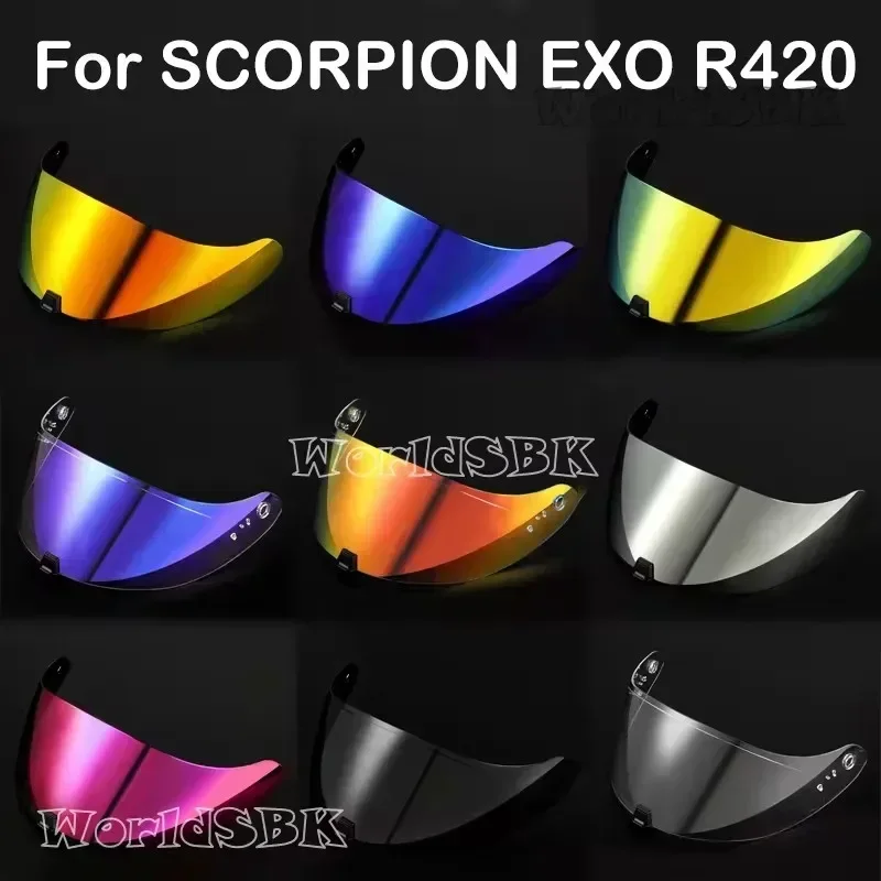 Capacete SCORPION EXO-R420 Helmet Visor Shield Lens Motorcycle Accessories Full Face Helmet Anti-UV Scorpion EXO-R420 Casco Moto