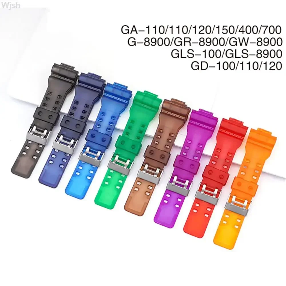 Silicone Watch Band for Casio G-Shock GA-100/110/120/150/200/300/400/700 GD-100/110/120 G-8900 GW-8900 Wrist Strap Bracelet