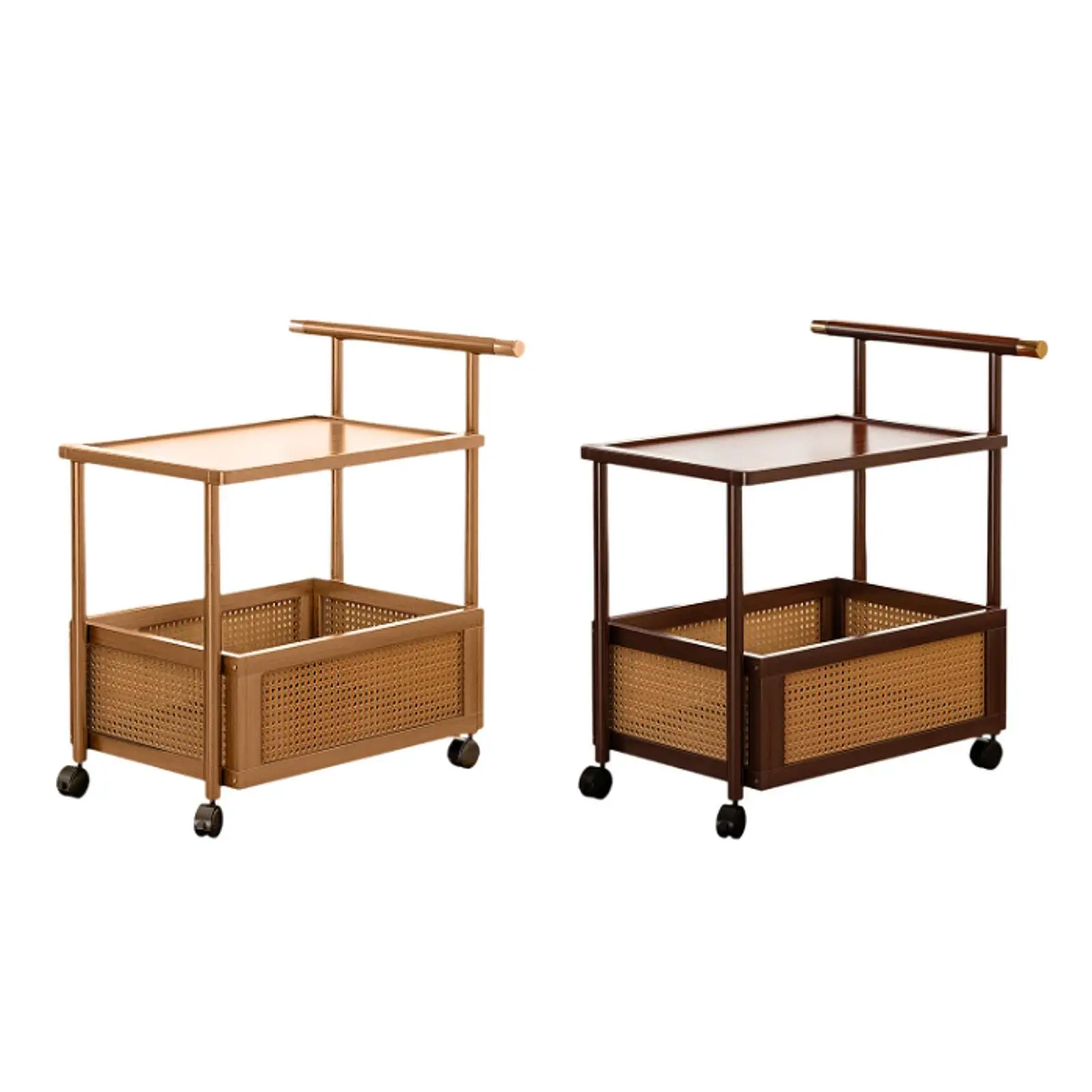 Sofa Side Table,Rolling Utility Cart Couch End Table Table Top Storage Organizer with Wheels for Office Bar Bathroom recliner