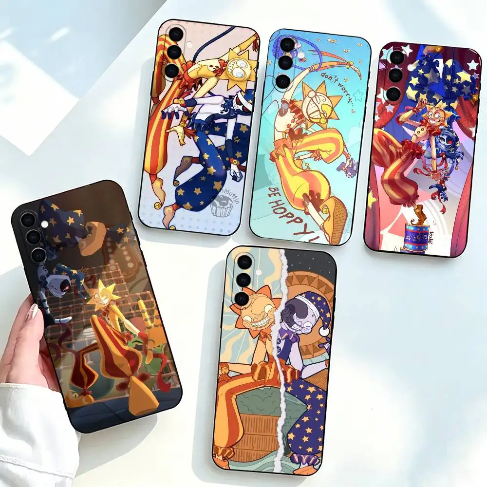 Five Nights Sun & Moon-n Phone Case For Samsung Galaxy A73,A72,A71,A70,A53,A52,A51,Others Soft Black Cover