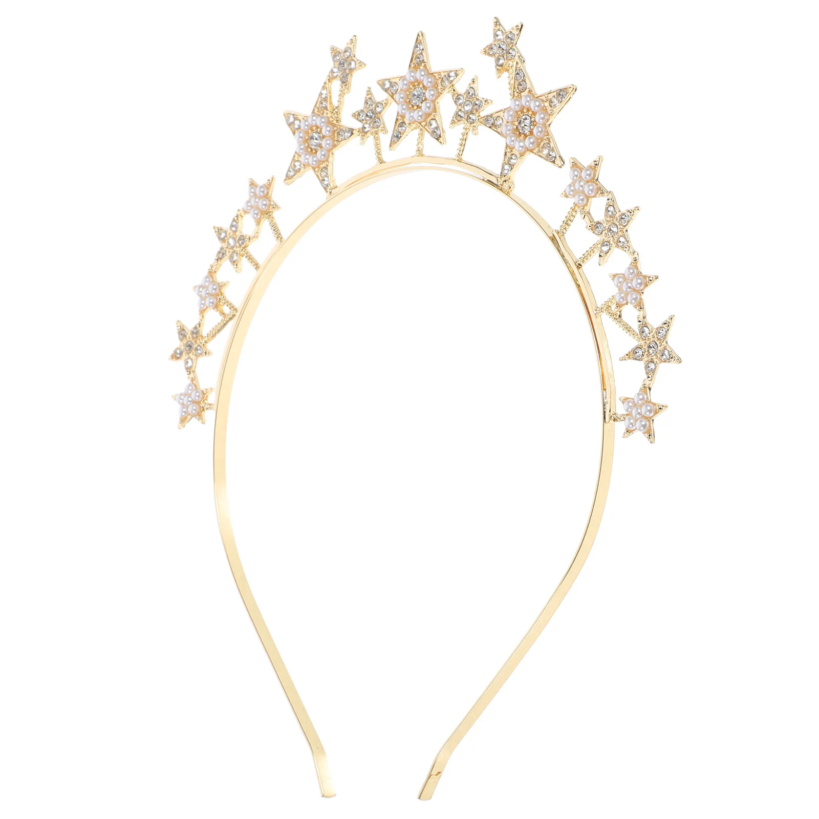 With Diamond Rhinestone Headband Miss Headbands Princess Crown Tiaras for Girls Alloy Wedding Crowns Women Goddess