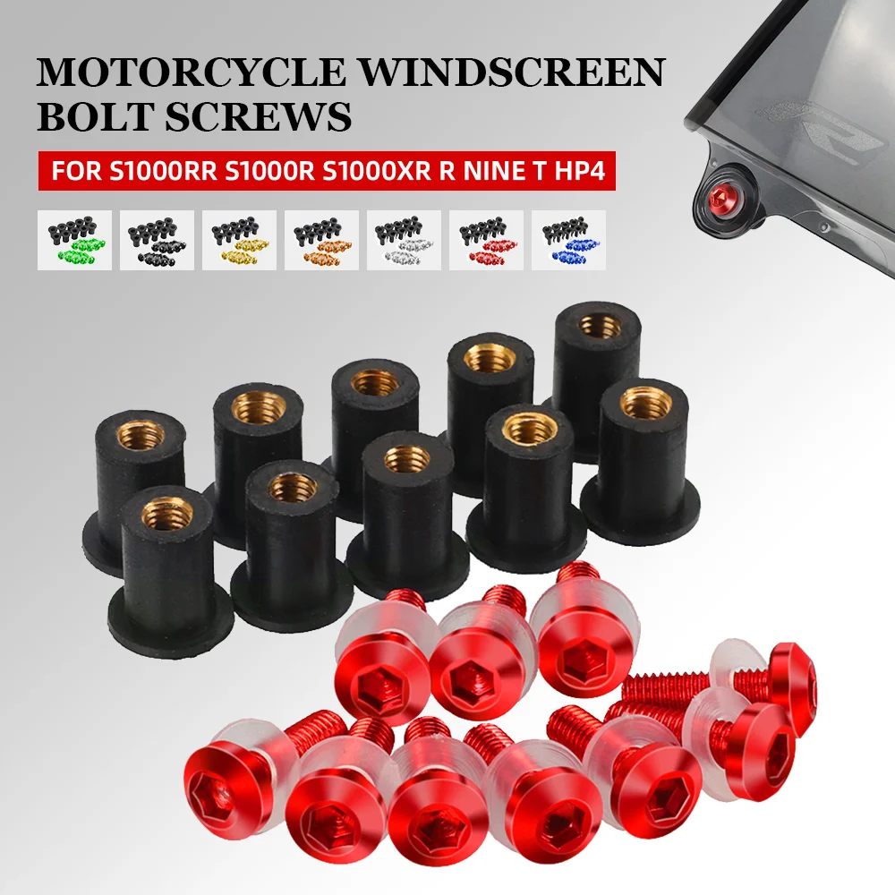 

S1000 RR S 1000 XR Windshield Deflectors Bolts Screws For BMW S1000RR S1000R S1000XR R nine T R-nineT HP4 Motorcycle Accessories