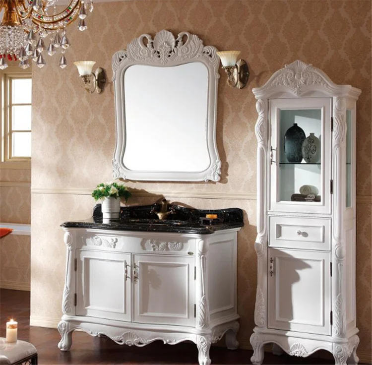 Modern Style Luxury Free Standing Shaker Door High End Bathroom Furniture Bathroom Cabinet