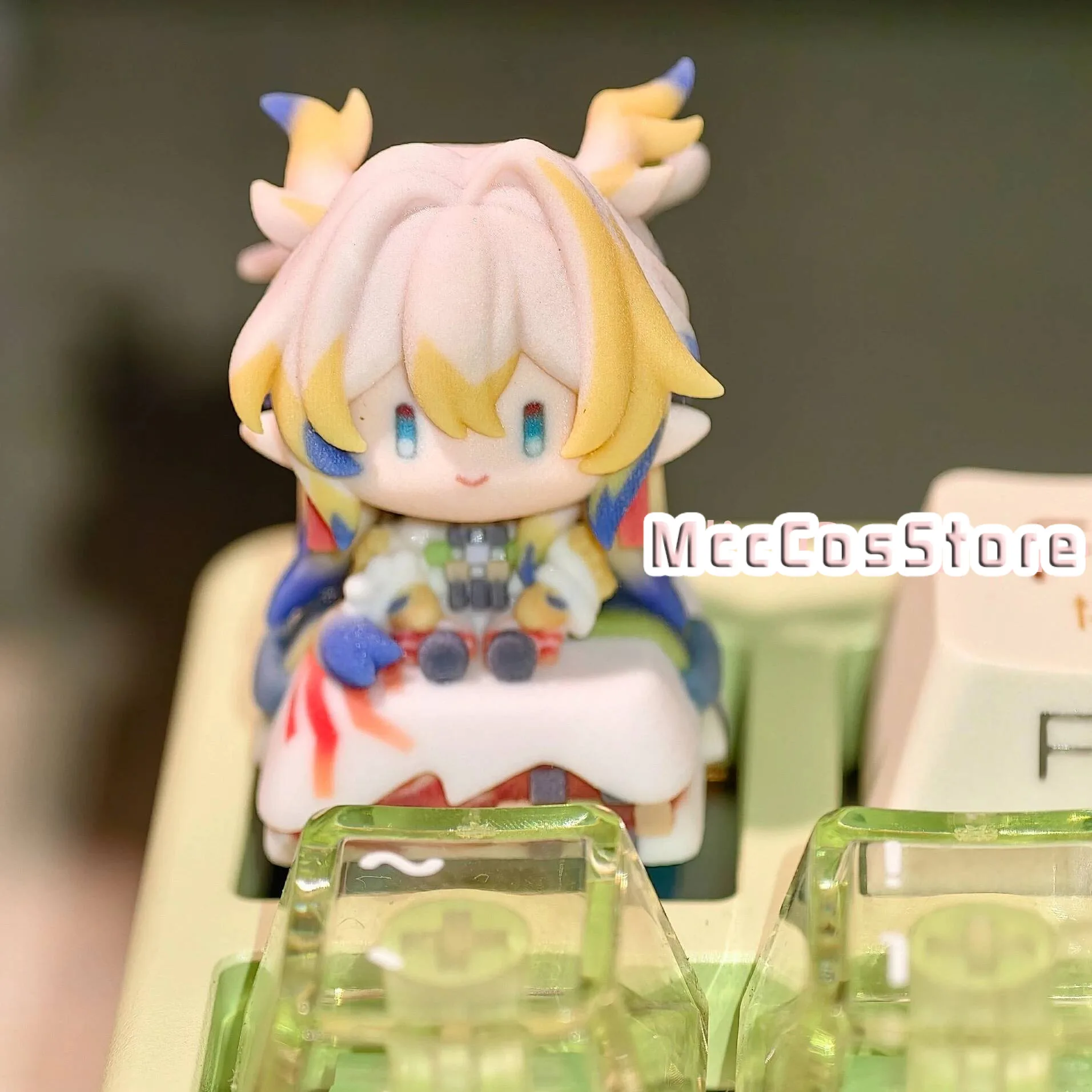 

Мини-кейкапы Arknights Shu Silverash Chongyue Acg Zuole Kawaii для механической клавиатуры, украшение, подарок на день рождения для фанатов аниме, на Рождество, для косплея