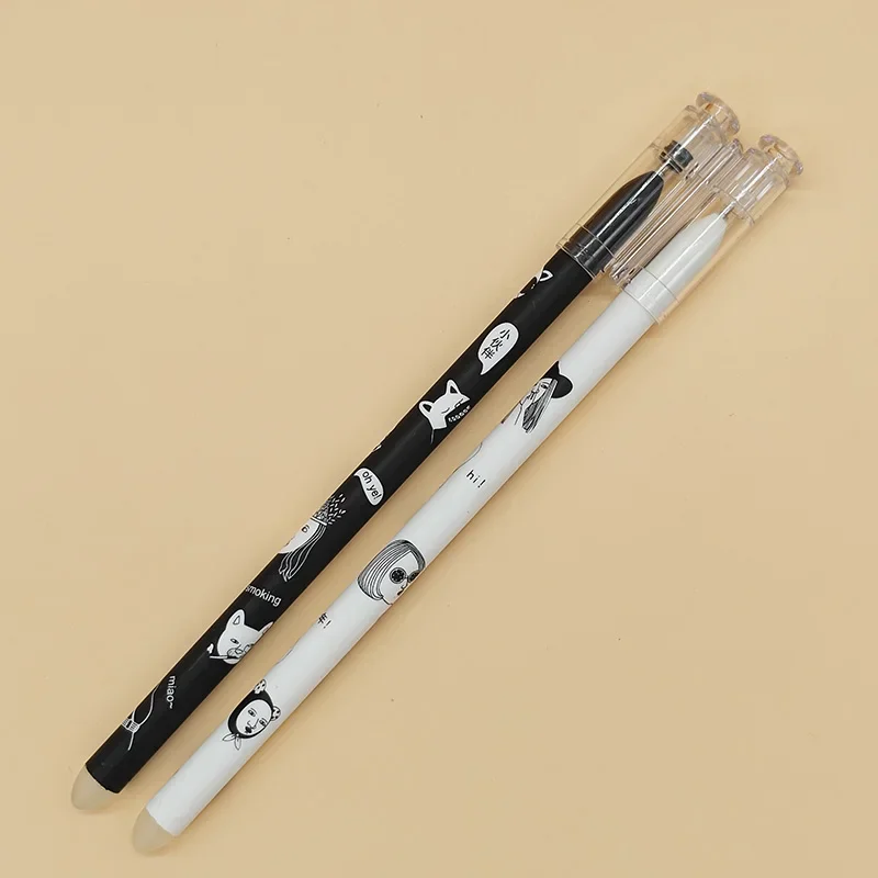 هلام القلم 0.5 مللي متر الأزرق هلام الحبر رصاصة/إبرة تلميح الملء متعدد نمط لطيف القلم القرطاسية المدرسية 10 قطعة #3