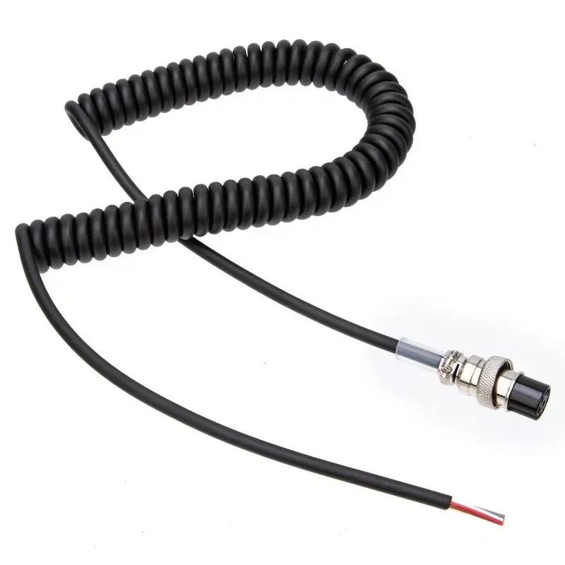 8 Pin Microphone Extension Cable For VHF/UHF Band Handheld Speaker Mic Wire Replacement Walkie Talkie Parts for Alinco EMS-57 EM