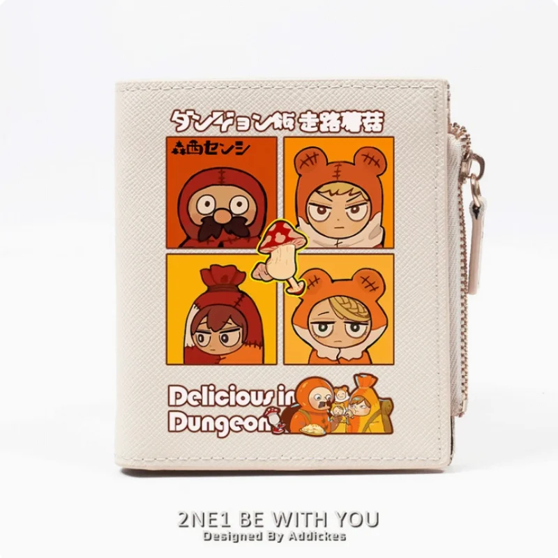 

Anime Delicious in Dungeon Zipper Wallet Fold Bag Multi Card Coin Pocket Holder Fashion Kids Wallets Gift