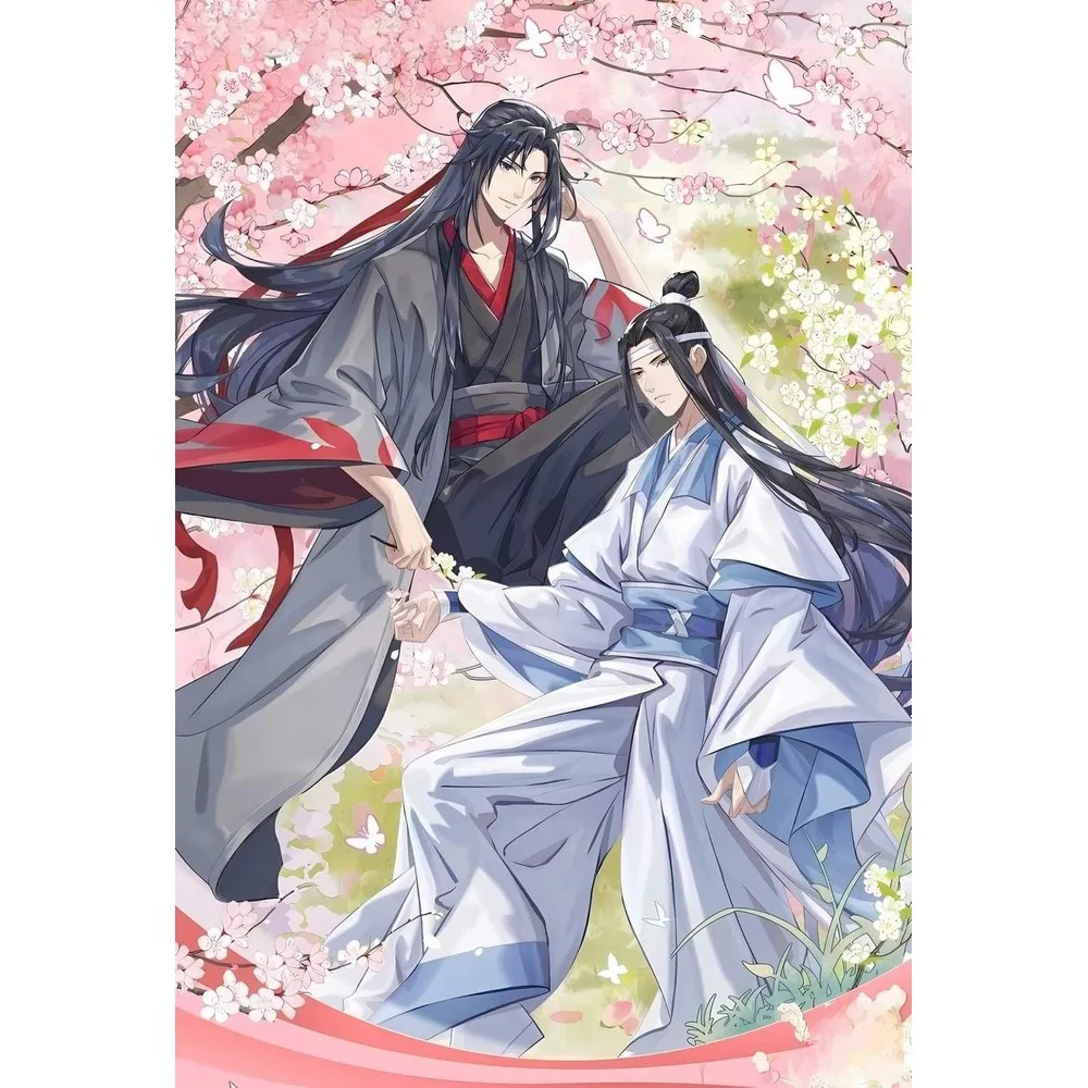Diamantmalerei mit Anime-Charakter-Motiv Mo Dao Zu Shi Diamant-Mosaik Handgemachte Kunst Exquisites Geschenk Heimdekoration