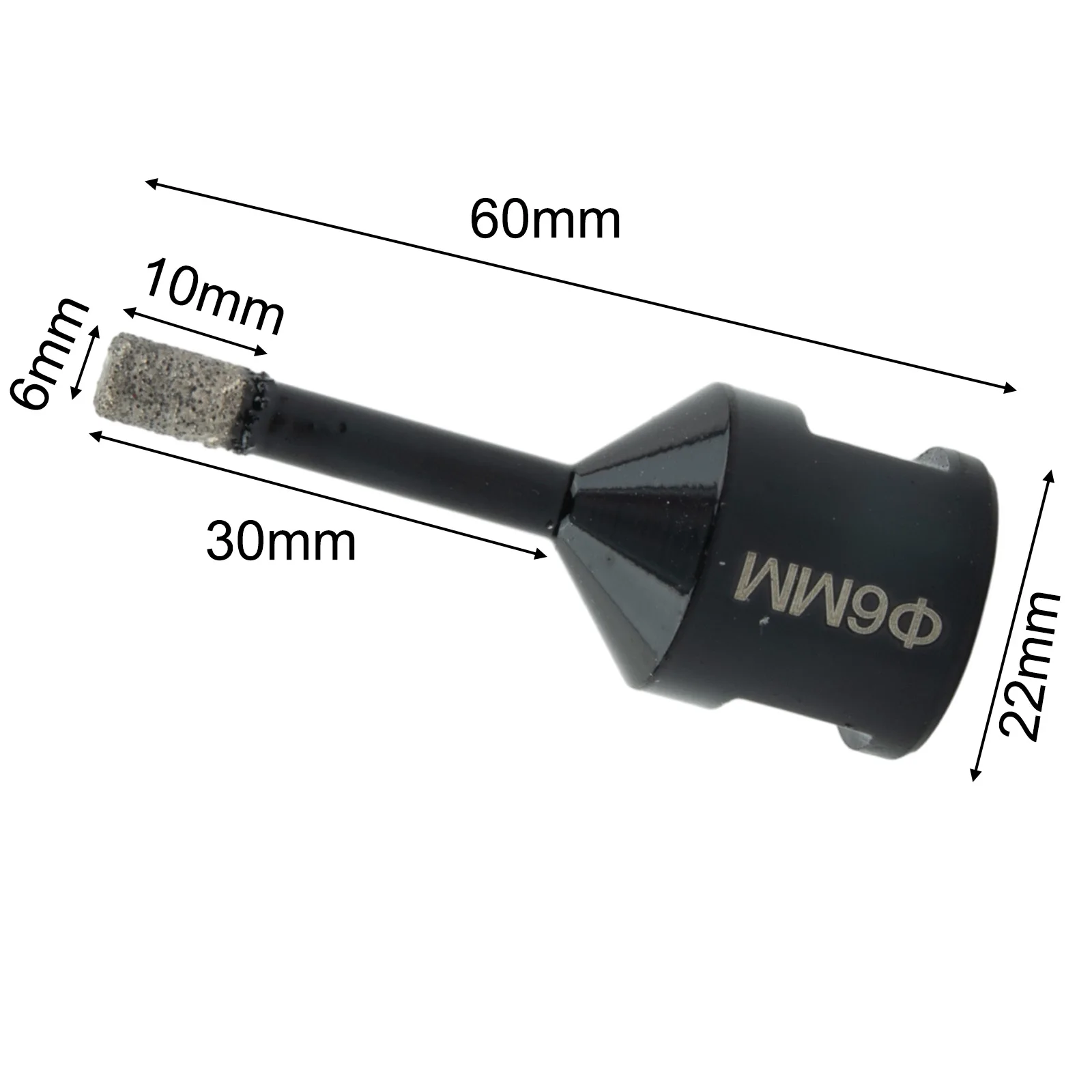 

Алмазная буровая открывалка для отверстий, специально для угловой шлифовальной машины, прочная, 6/8/10/12/14/16 мм, черная, новая, из высокоуглеродистой стали
