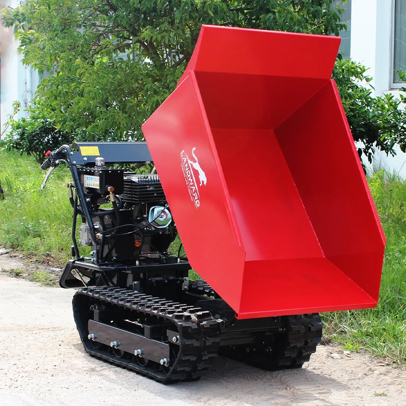 Factory Price Crawler Dumper 500kg Small WheelBarrow Farm Tracked Mini Dump Truck Self Loading Hydraulic Mini Dumper Customized