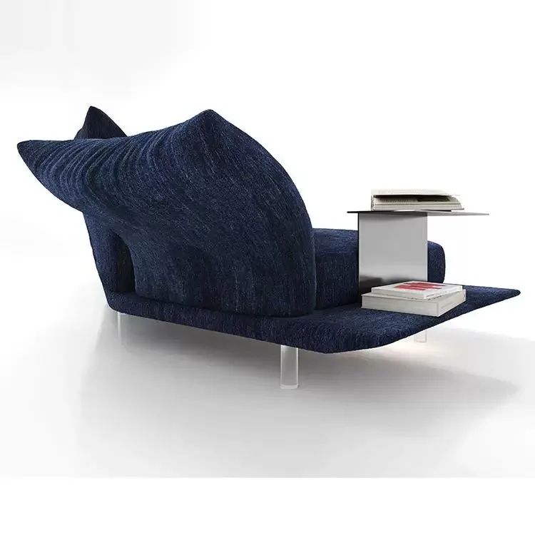 

Italian light luxury high-value petal sofa, fabric design, large apartment living room corner high-end modern simplicity