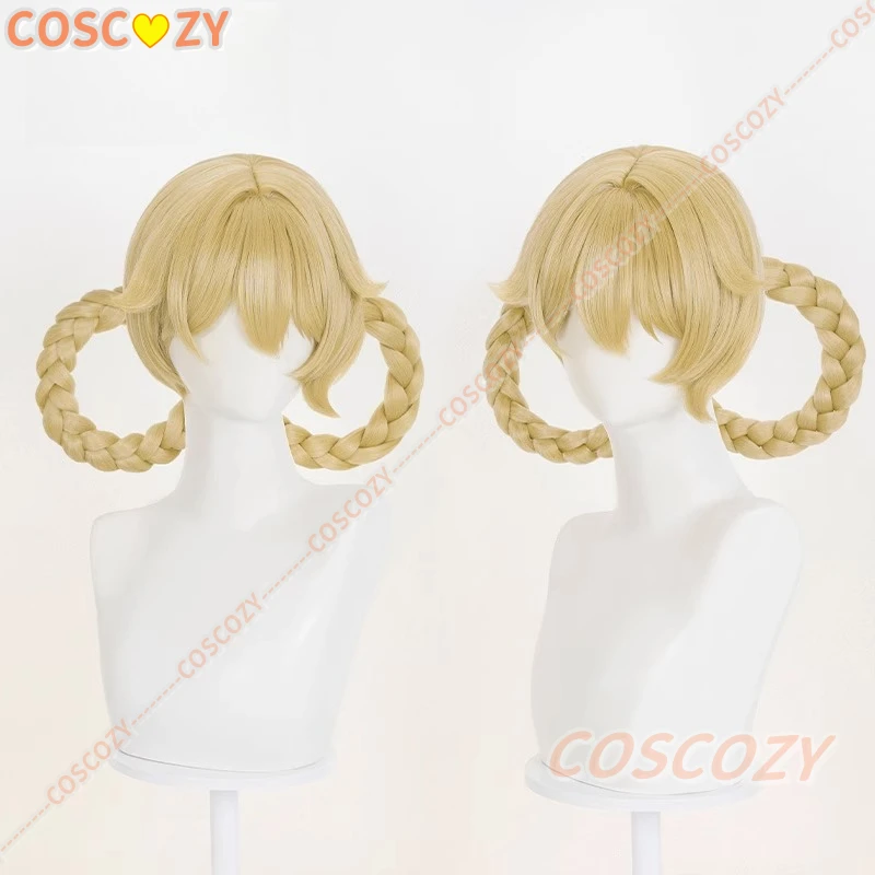 Genshin-Peluca de Cosplay de Jahoda, pelo dorado especial, Yagoda Yagoda, peluca de Cosplay para fiesta de Halloween, accesorios para adultos y mujeres y hombres