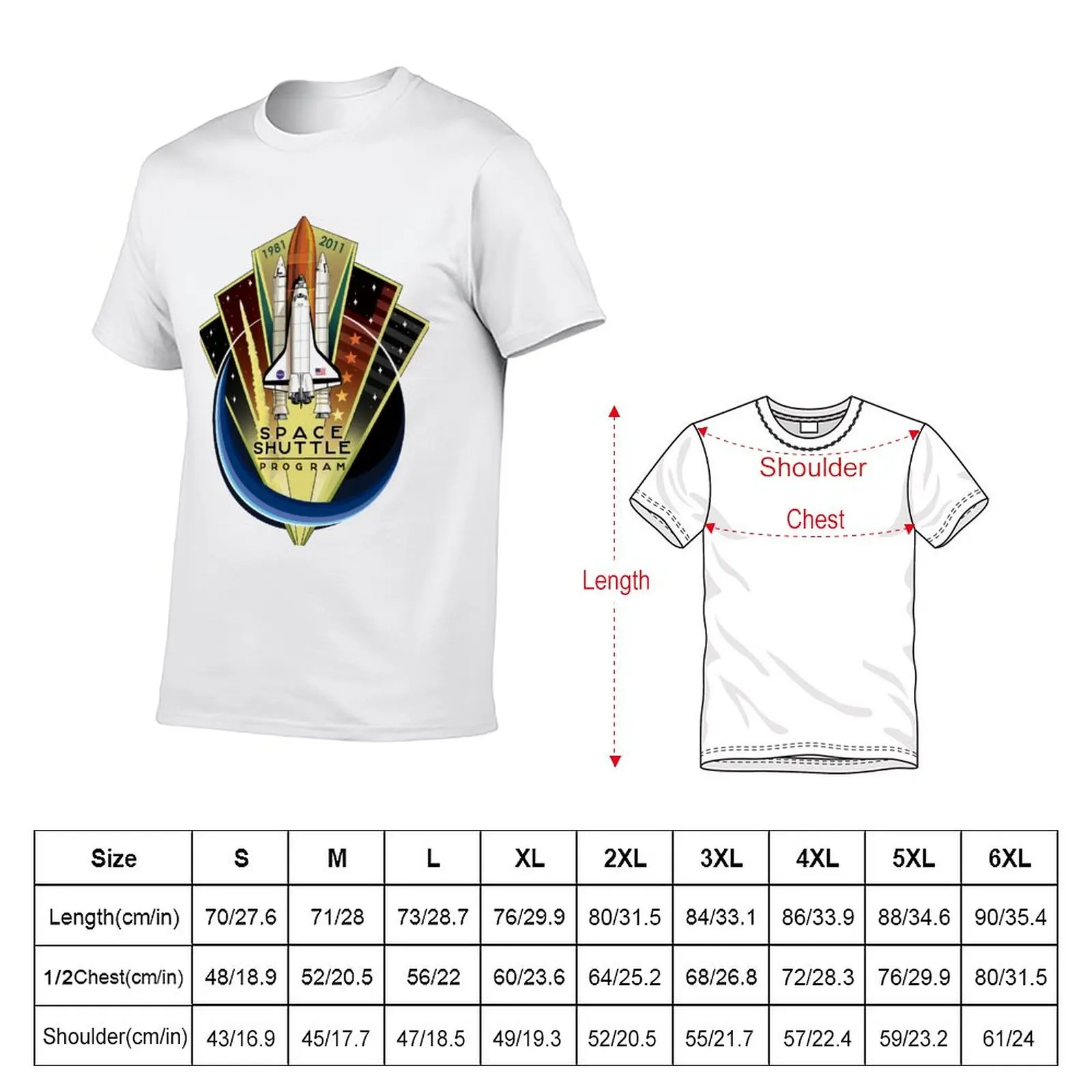 New Shuttle Program Commemorative Patch T-Shirt Blouse graphic t shirt t shirts for men