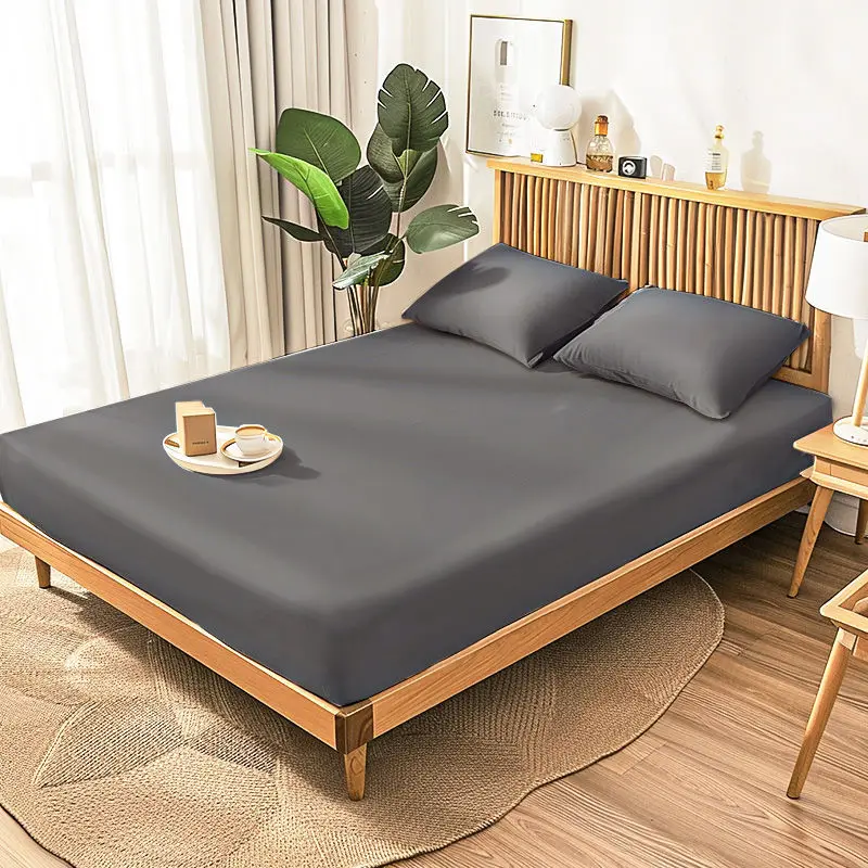 1 PC Solid Matte Bedsheet Single Double Bed Cover for Single Double Bed Easy Care (no Pillowcases) Sábana Bajera De Color Liso