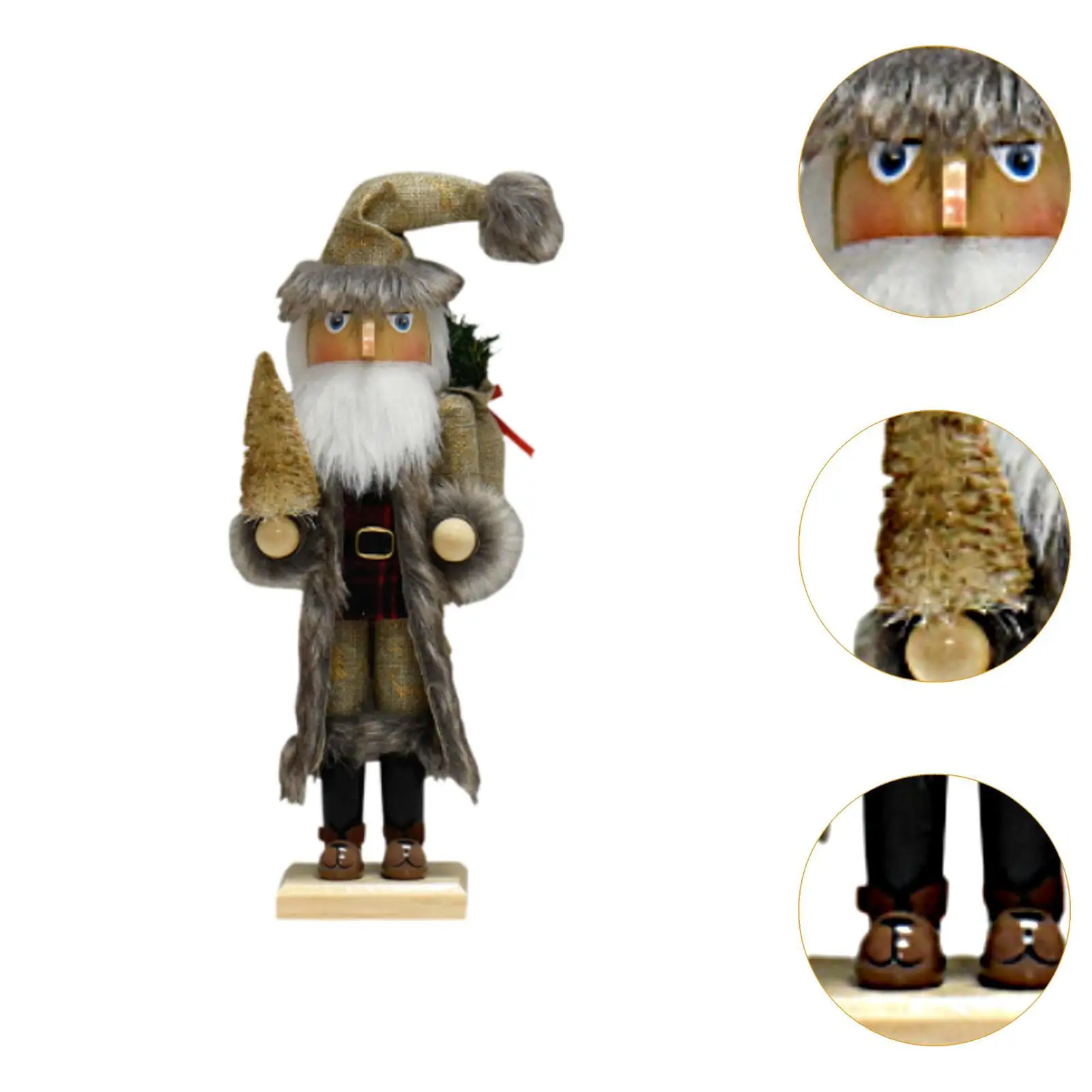 Wooden Nutcracker Craft Nutcracker Figurine for Festival Kitchen Shelf Party