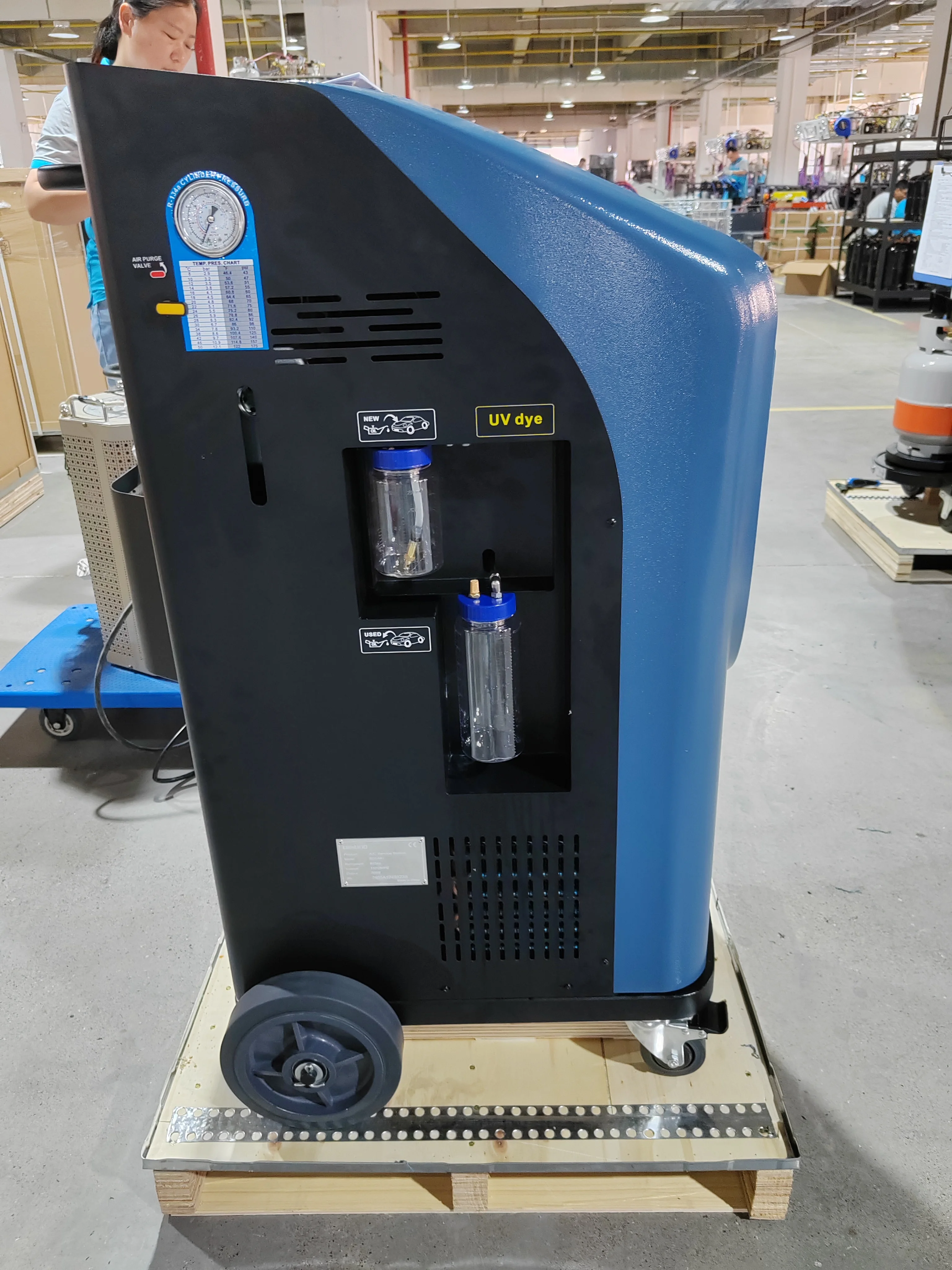 

Tektino 220В/110В RCC-8A+ R134A Установка для обслуживания автомобильных кондиционеров, машина для рекуперации и заправки хладагента