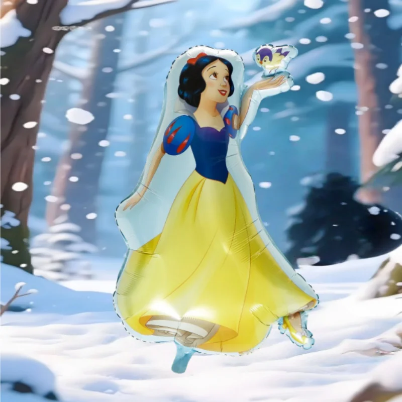 

Disney Princess Snow White Balloon Banner Backdrop Set Blue Princess Party Decor for Happy Birthday Wedding Celebration Supplies