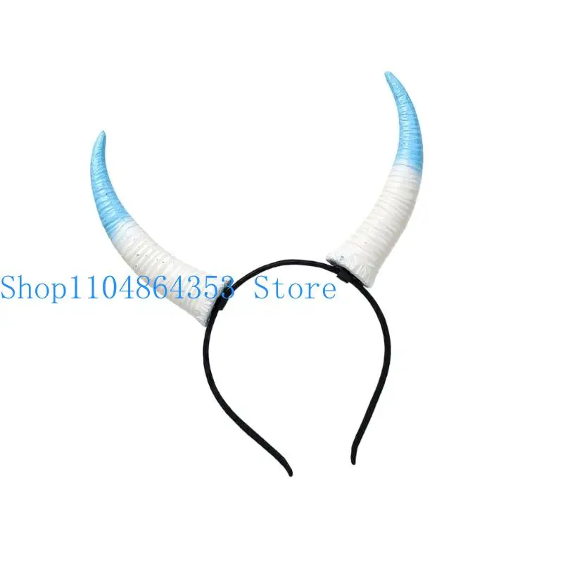 652F Goat Headband Cosplay Prop For Festival Stage Performances Easy Wear Comfortable