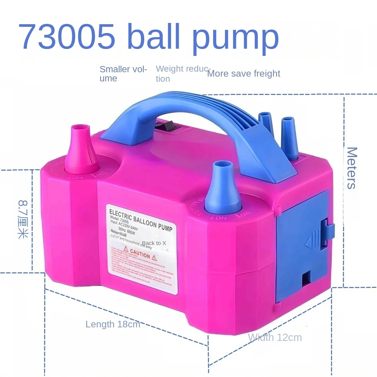 

Electric balloon pump balloon blowing machine inflatable pump double hole automatic inflatable machine balloon blowing machine