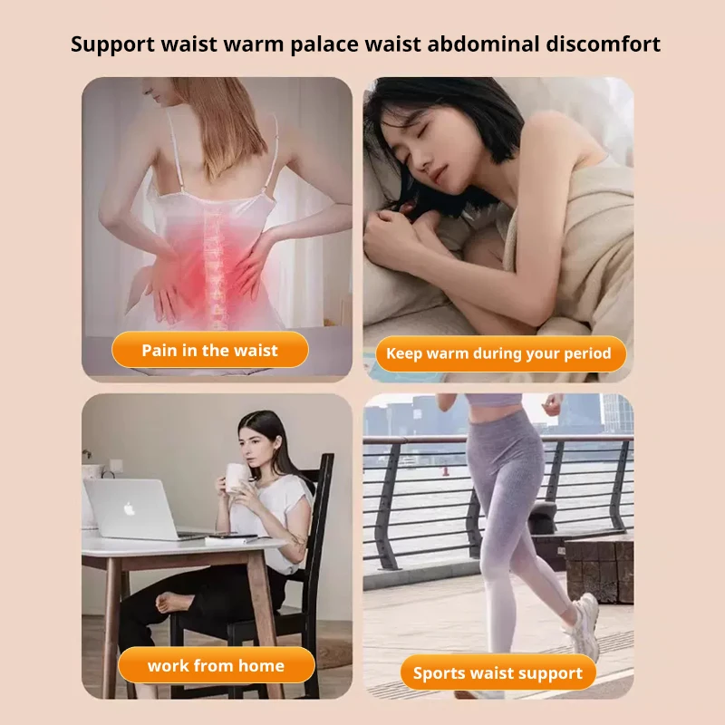 Flannel Pocket Protective Belt Belly Protective Belt Autumn Winter ​Warm Stomach Cold Protection Relief Menstrual Discomfort