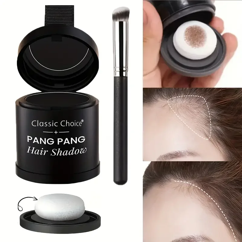 

2pcs Hairline Shadow Powder + Brush,Stain-Proof,Instantly Conceal Hairline And Hair Root,Waterproof Hairline Powder Filler