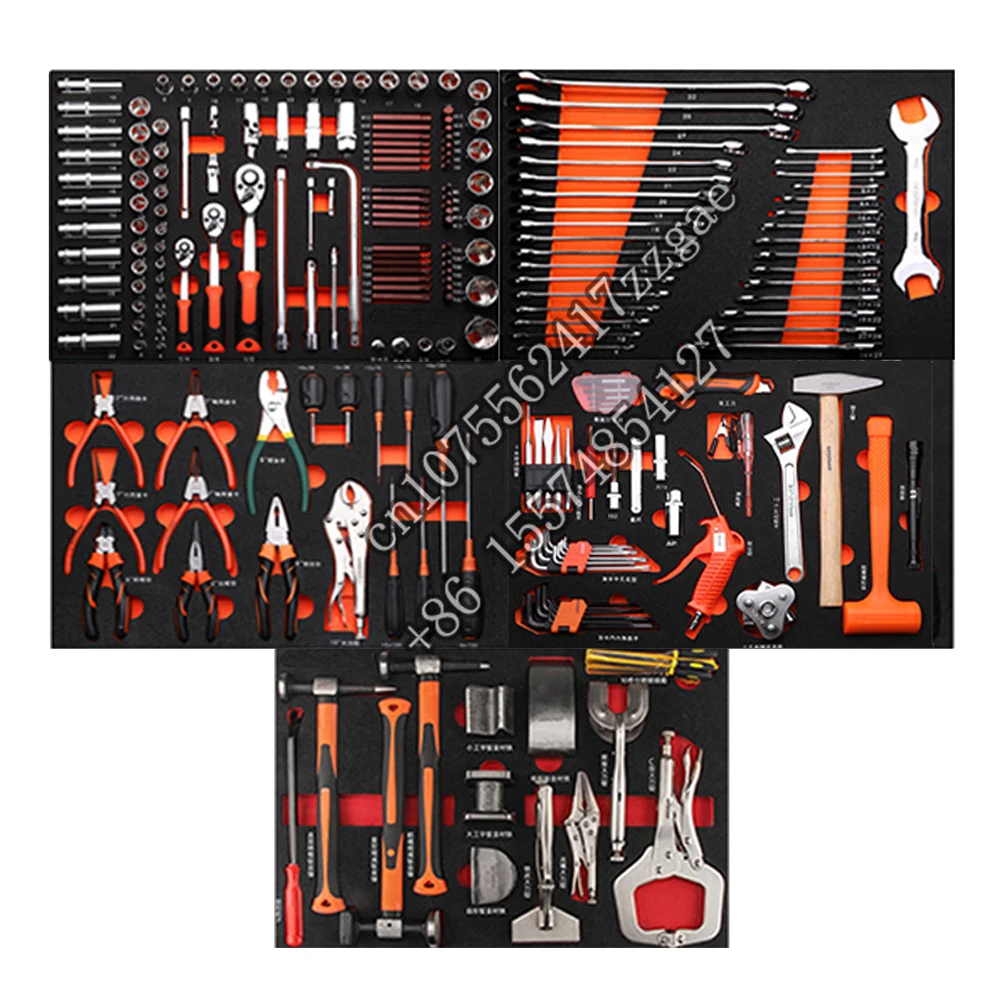 

TFAUTENF TF-86 Auto Repair Tools Kit for Sheet Metal Repairing 15 Kg 232 Pc 5 570*410*30 600*440*250 Mm CN;SHN Carton White