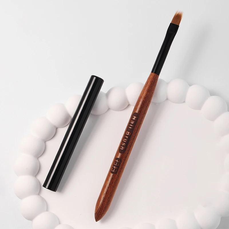 Sândalo uv gel polonês arte do prego ombre pintura caneta com capa detalhe escova engrossar desenho escova de alta qualidade manicure ferramenta