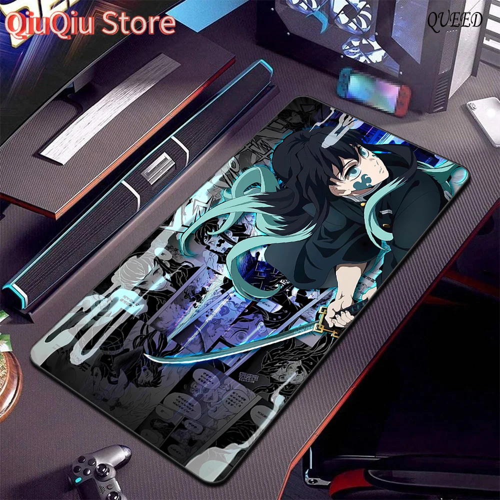 

Muichiro Tokito Demon Slayer Mousepad Anti-Slip Thickened Mouse Pad Oversized Gaming Keyboard Notebook Table Mat for PC Deskmat