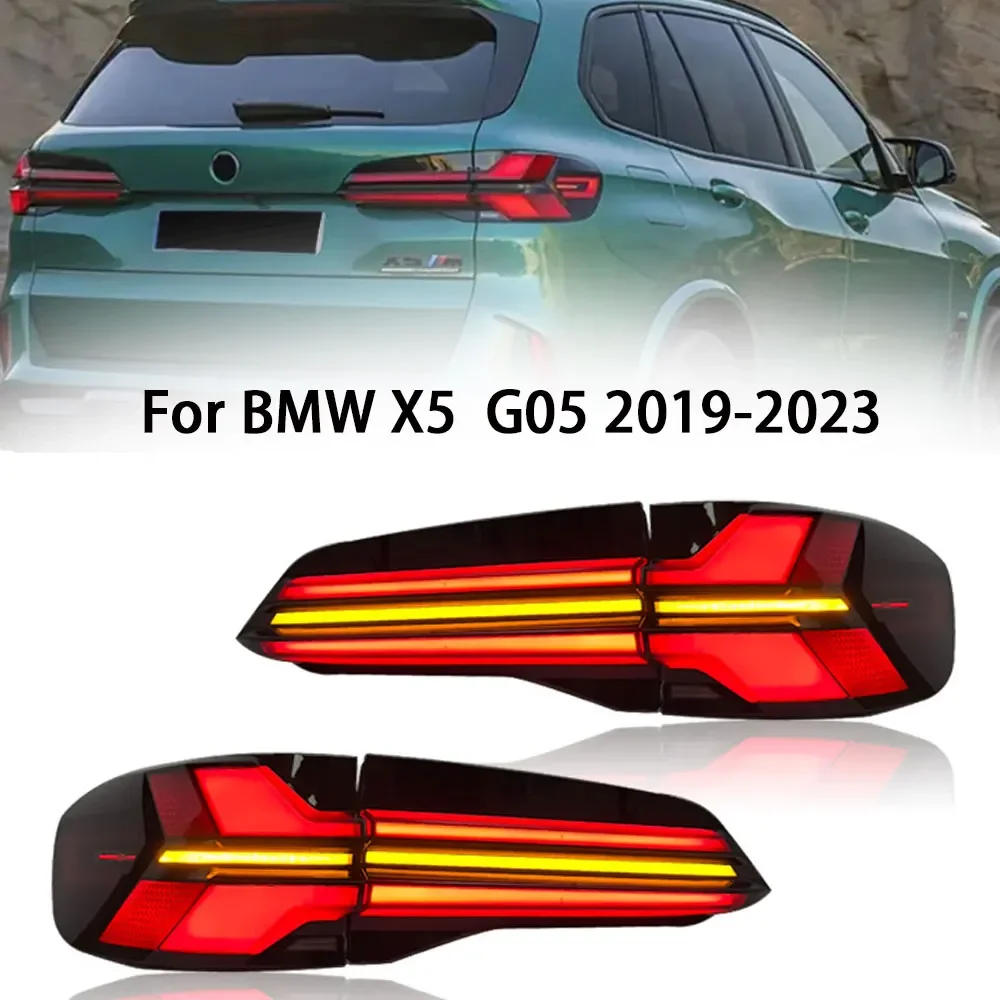 

Автомобильные аксессуары, светодиодные задние фонари для BMW X5 G05, задний фонарь 2019-2023, DRL, указатель поворота, Plug Play, стоп-сигналы в сборе