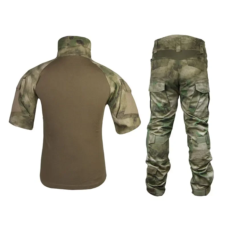 Emersongear-Conjunto de uniforme de combate, versión táctica de verano, camisas, pantalones, trajes de entrenamiento, Tops, pantalones Cargo, camisetas de caza