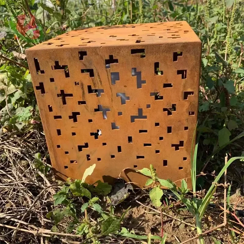 Corten Steel Lighting Art Outdoor Lights