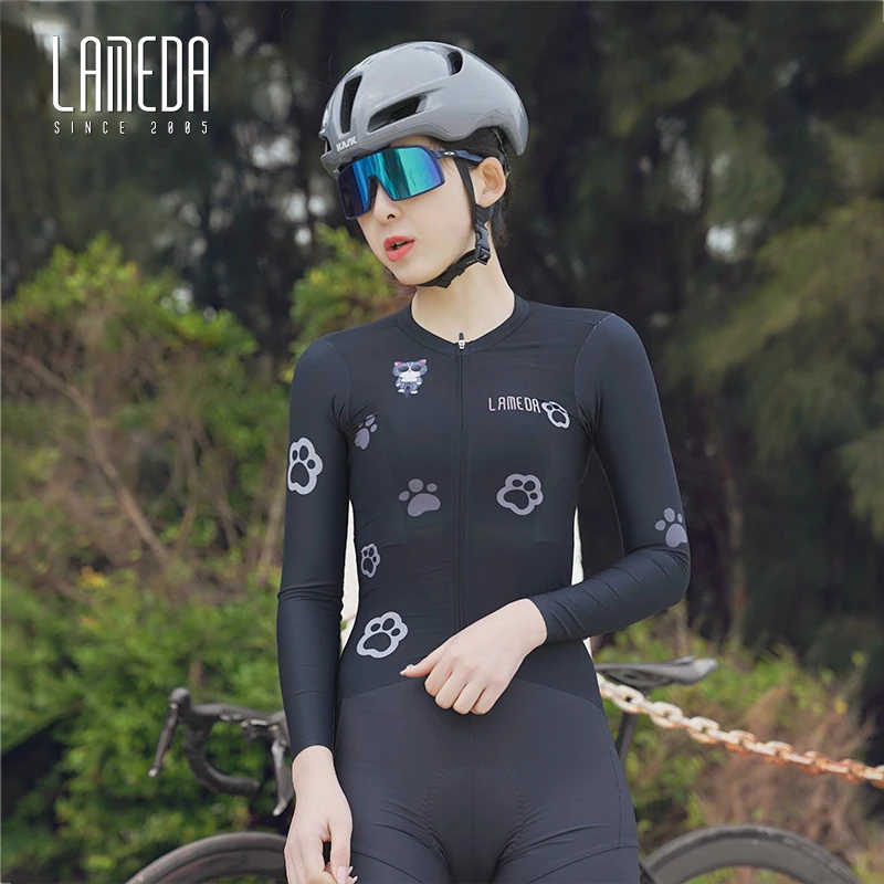 Lameda Women's Cycling Clothing Spring Autumn Long Sleeve Cycling Jersey Quick Drying Women's Bicycle Clothes