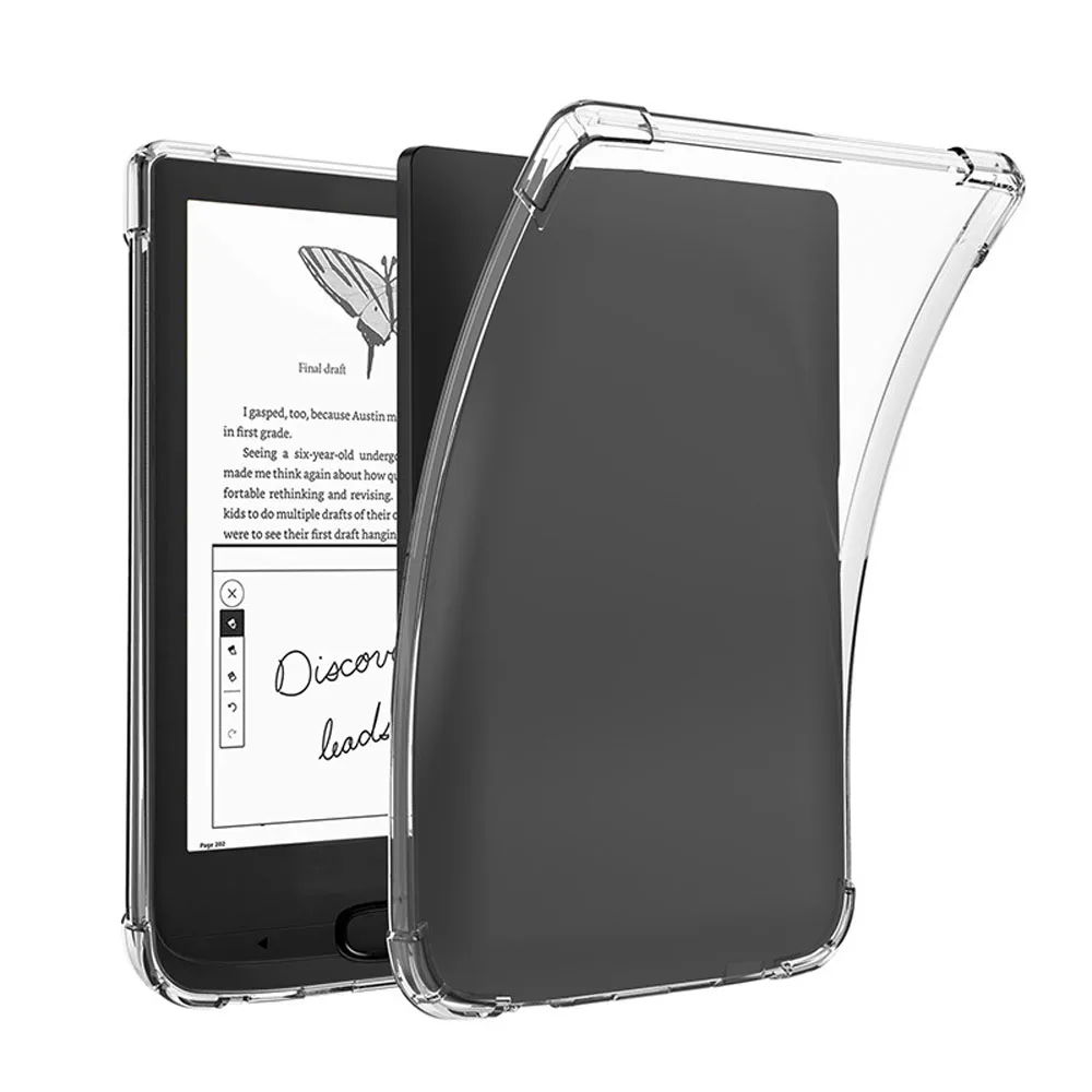 Airbag eReader Case Transparent TPU Soft Clear Protective Back Cover for Pocketbook PB616/617/618/627/628/632/633/Basic Lux4/6.0