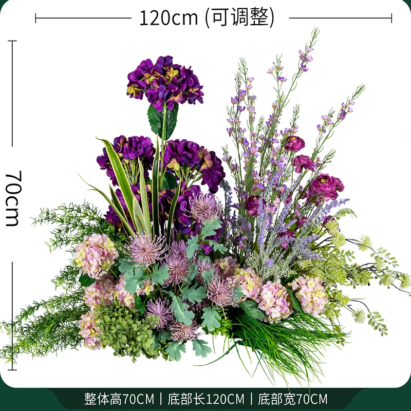 Simulated Flower Piles Haystacks Wedding Decor Green Plants Artificial Flowers  Party Table Layout Christmas Halloween Decor