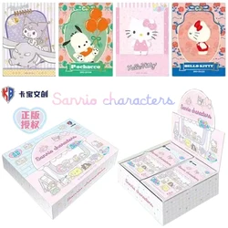 New Sanrio Hello Kitty Shining Card Genuine Kabao series Cartoon Collectible Game Card Children Toy Christmas Gift