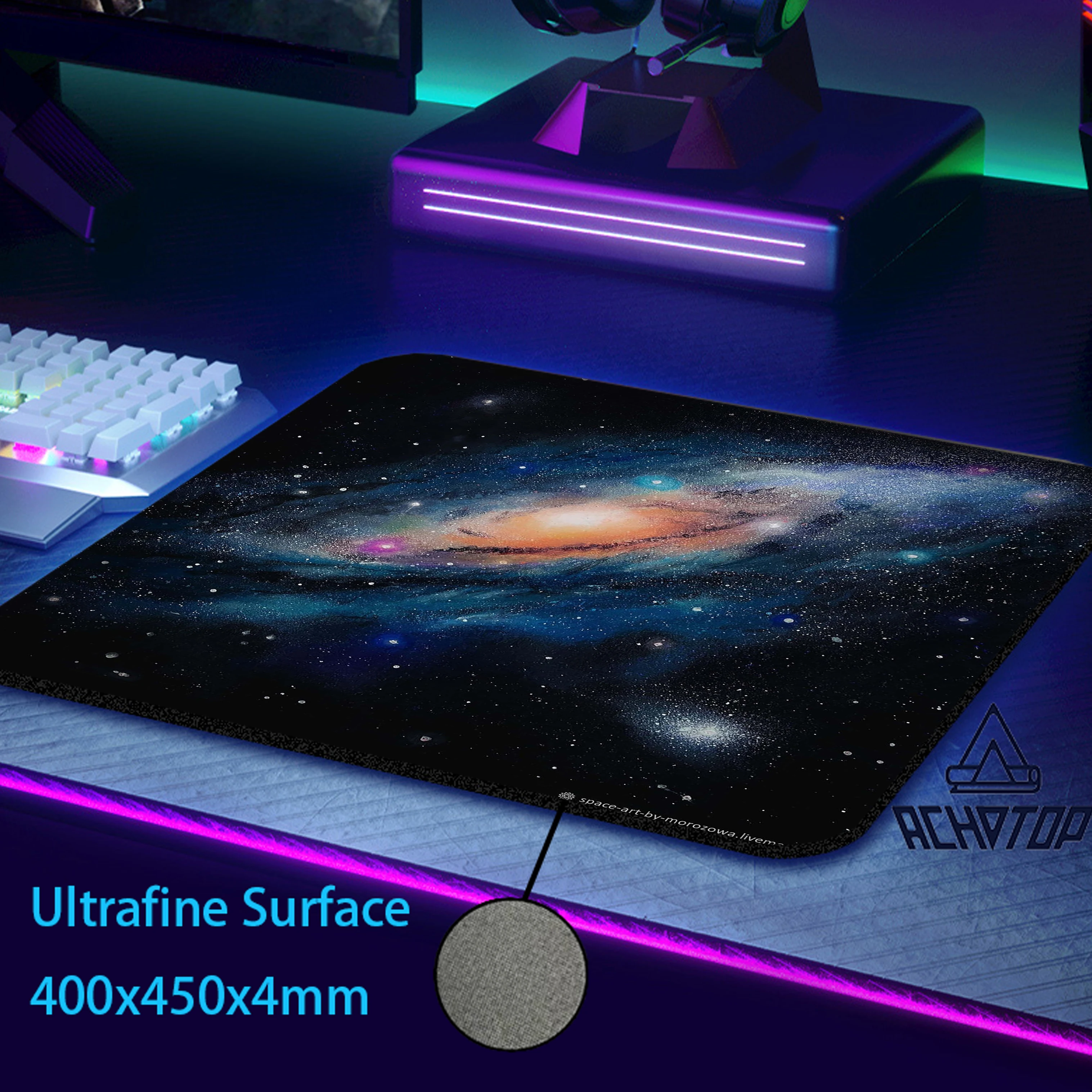 

Профессиональный игровой коврик для мыши Galaxy 45x40 премиум класса игровой коврик для мыши для киберспорта геймерский баланс нескользящий ультратонкий поверхностный коврик для мыши