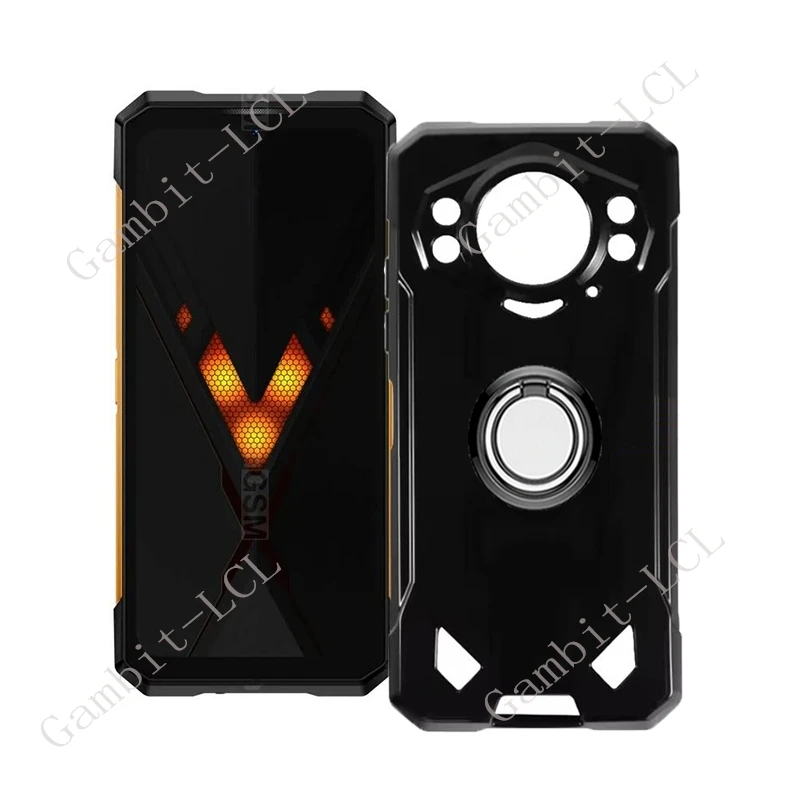 For Doogee S200 Ultra X Plus 6.72" S200Ultra S200X Back Ring Holder Bracket Phone Cover TPU Soft Silicone Case On S200Plus
