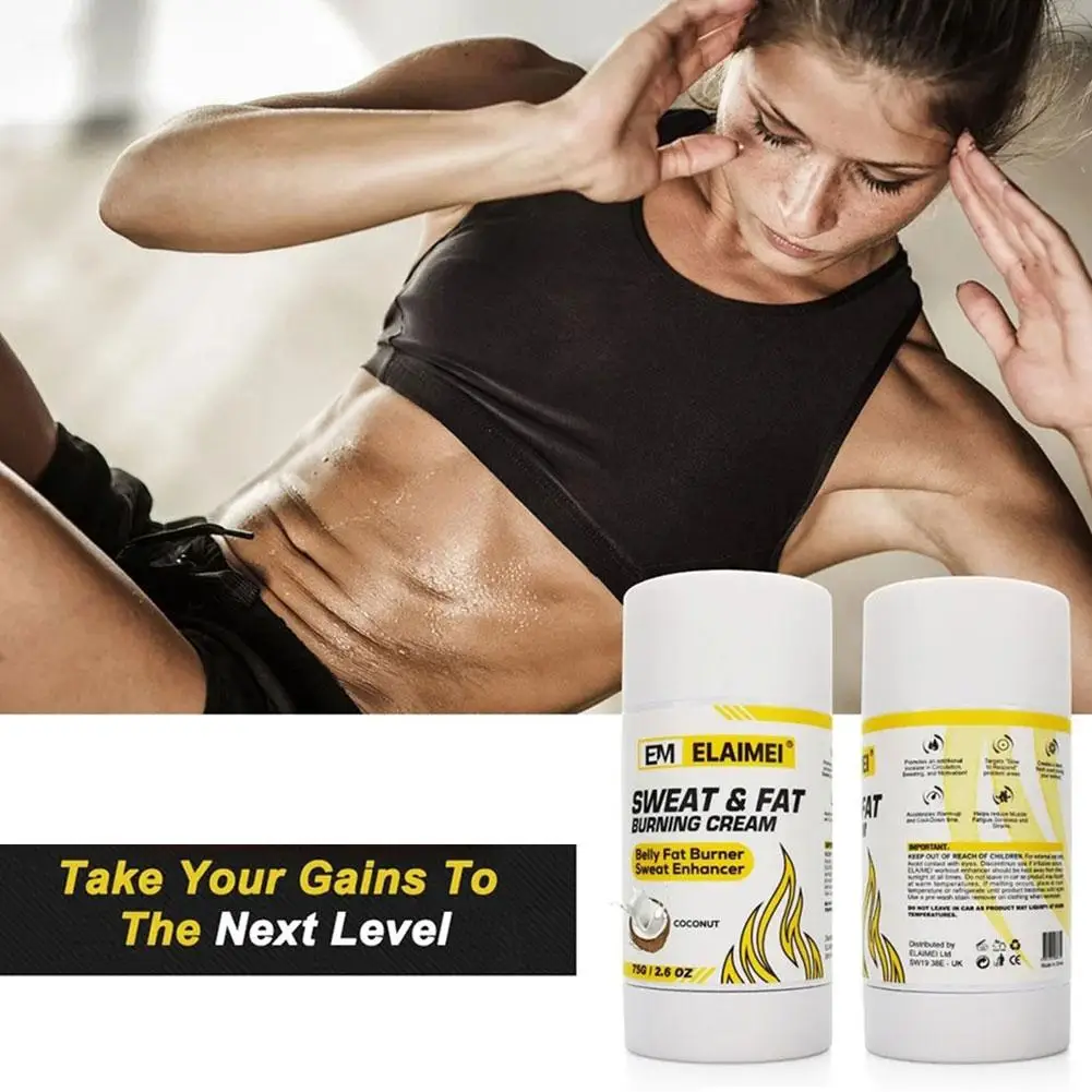 

75g Slimming Cream Belly Fat Burner Sweat Enhancer Burning Loss Weight Abdomen Q8B6
