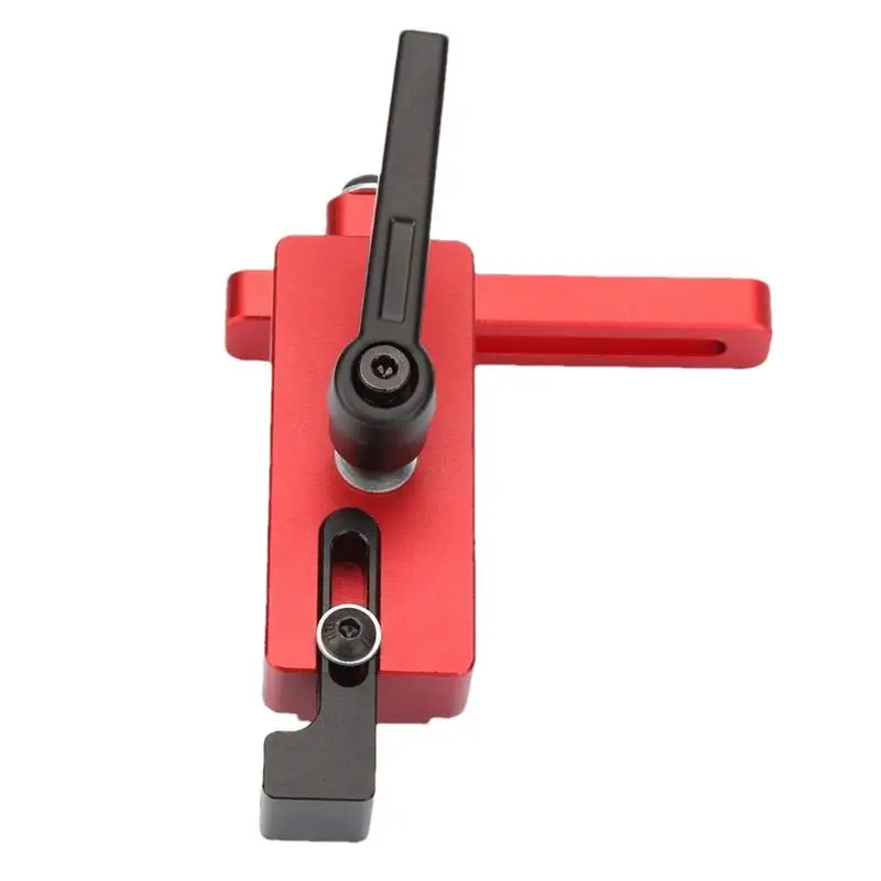 

T Track Fence Stop Aluminum Alloy Chute Locator Accurate Length Limit Device 45 Type For Woodworking DIY Guide Rail Tool