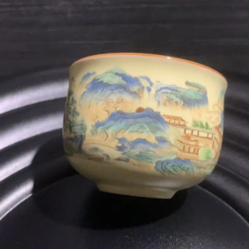 

Ru kiln landscape cup master cup, personal only, ceramic teacup Подарок