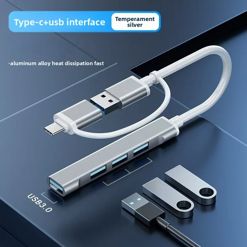 2-In-1 Docking Station Usb3.0 Suitable for Computer Notebook Hub Splitter Expander Type-c Docking Station
