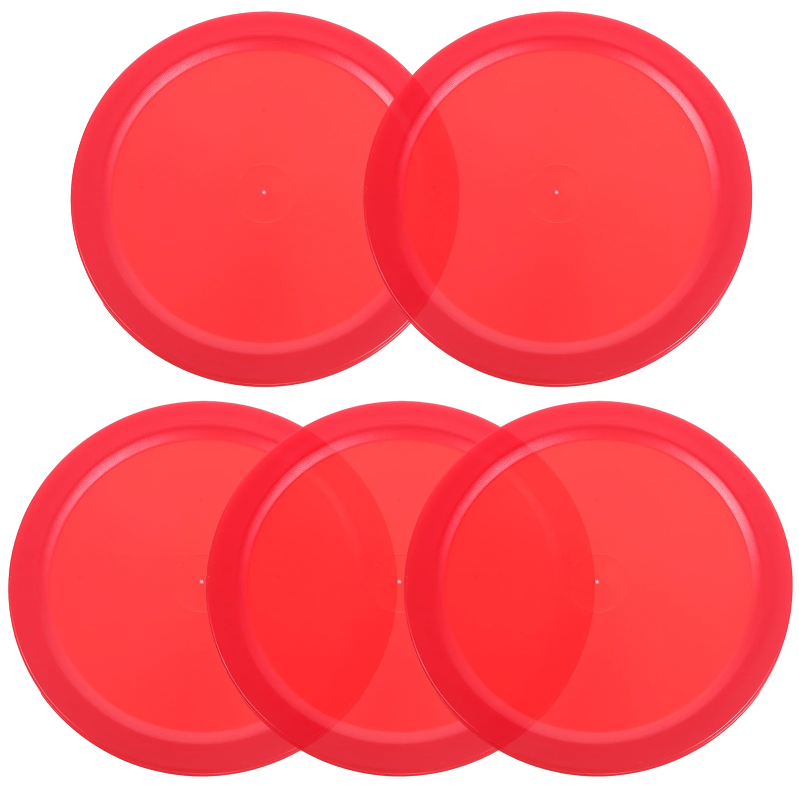 5Pcs BS Air Hockey Pucks Red Air Hockey Children Table Mini Ice Hockey Piece Air Suspension Accessories Ball Sport Tools