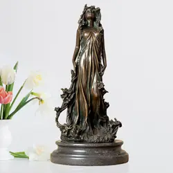 Bronze Aphrodite Sculpture Greek Myth Aphrodite Bronze Statue Goddess Of Love and Beauty Angel For Home Art Decor Ornament Gifts