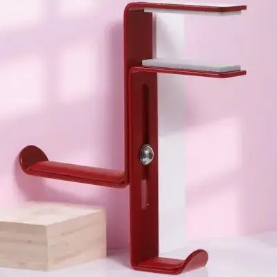 Premium Metal Headphone Stand Hanger Clamp for Under Desk Mount Adjustable Width Non Slip Grip Desktop Cable Management Tool