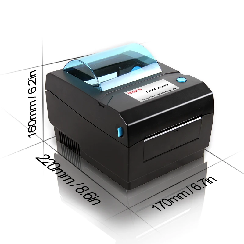 N-mark C898 طابعة ملصقات بوليصة الشحن الصينية 104 مم طابعة ملصقات الأكواد الشريطية الحرارية طباعة سريعة