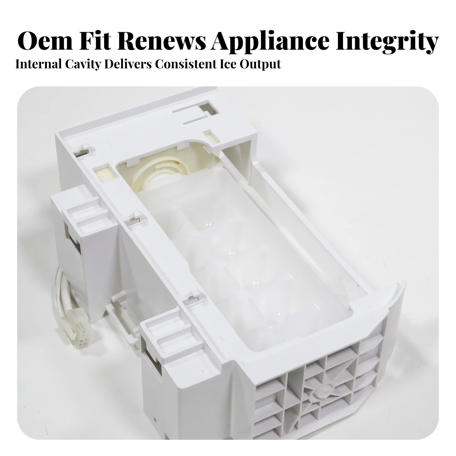 Replacement Ice Maker Compatible Ice Maker Assembly for DIYers, Refrigerator Repair